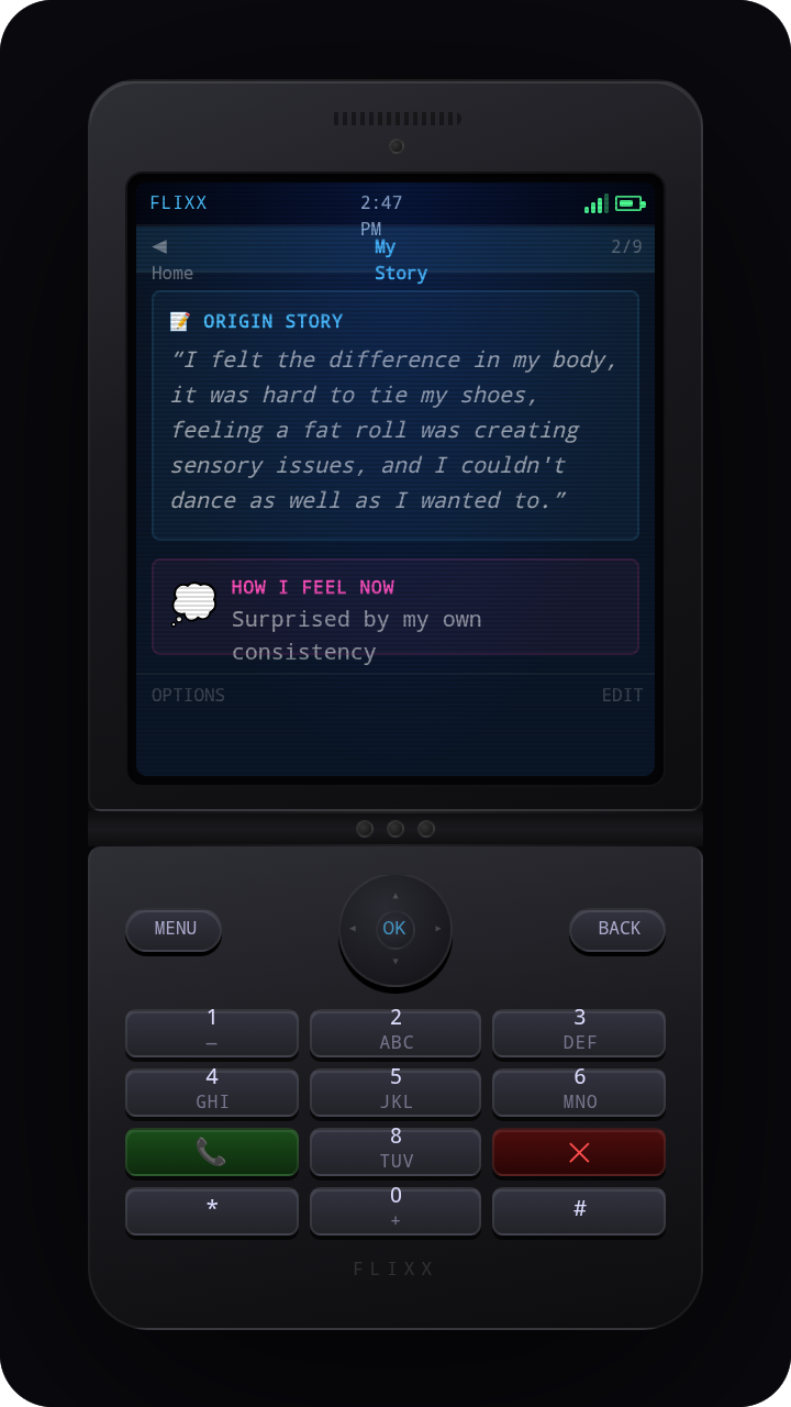 HotMess card — Origin story and current feeling