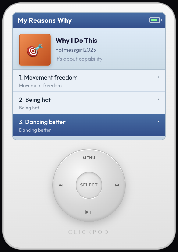 ClickPod — my reasons why playlist