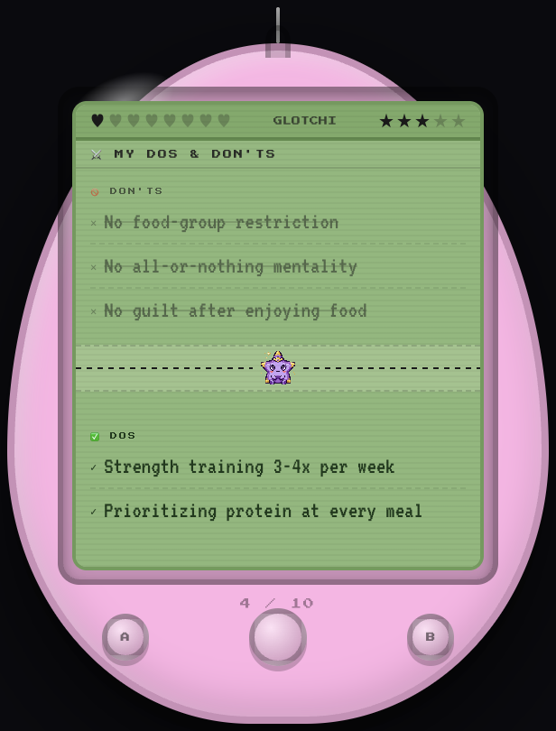 GloTchi — dos and donts